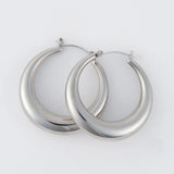 narelle waterproof earrings hoops silver