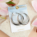 narelle waterproof round hoop earrings