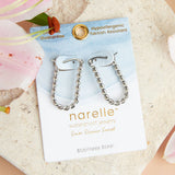 narelle twisted hoop silver earrings waterproof