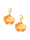 Lucy earrings petal flower iridescent Multiple Color Options