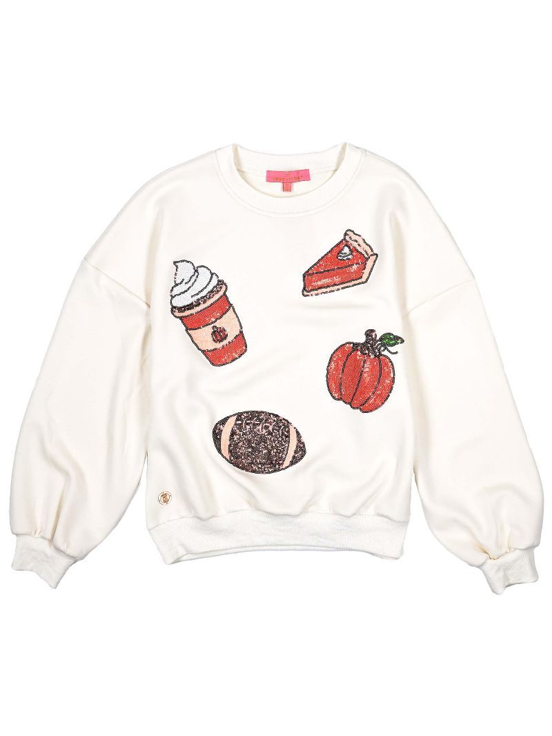 Simply Southern Fall crew neck sequin sweatshirt – Victoria's Rose