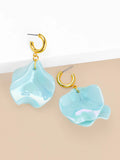 Lucy earrings petal flower iridescent Multiple Color Options