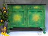 dixie belle paint evergreen chalk mineral paint furniture sideboard