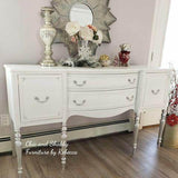dixie belle fluff chalk mineral paint sideboard