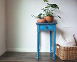dixie belle paint peacock chalk mineral paint side table