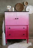 dixie belle chalk mineral paint furniture ombre pink champagne
