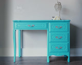 dixie belle pure ocean chalk mineral paint desk