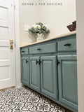 Dixie belle chalk mineral paint vintage duck egg painted cabinets