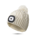 Nova Night Scope Pom beanie Hat Black, Pink or White