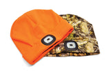 Night Scope Sportsman  Camo and Blaze Orange beanie hat