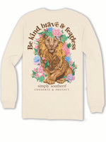 Simply Southern Long Sleeve Lion Be Kind Brave and Fearless