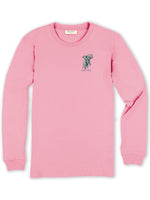 simply southern long sleeve elephant candy pink tshirt