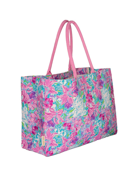 Simply Southern tote bag Pink Flower