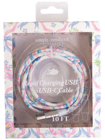 Phone Charger USB-C Cable  by Simply Southern