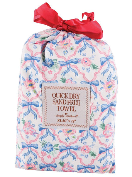 Simply southern quick dry Ribbon towel