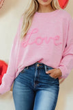 Pink Love Valentine Sweater