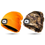 Night Scope Sportsman  Camo and Blaze Orange beanie hat