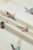 Beige Mallard Print Western Style Tank Top: Beige