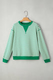 Bright Green striped pullover top