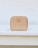 caroline hill natural lattice wallet