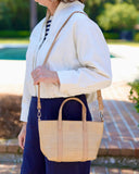 Caroline Hill Georgie Mini Tote Natural