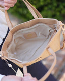 Caroline Hill Georgie Mini Tote Natural