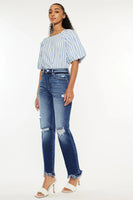Kan Can High Rise straight jeans dark wash