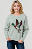 Mallard Duck sweater Blue