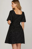 Black Jaquard Dress