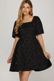 Black Jaquard Dress