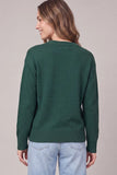 Green Long Sleeve Merry Sweater