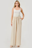 Ivory drawstring pants