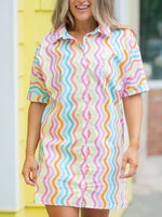 Michelle McDowell capri crush Dani button down dress