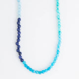 Maren Genuine Stone Ombre blue necklace