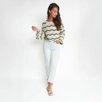 crochet green sweater
