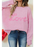Pink Love Valentine Sweater
