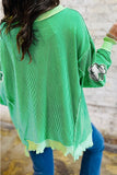 Saint Patrick's Day Sequin Clover Sweatshirt