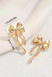 Gold Bow knot gold plated earrings
