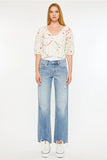 Kan Can Mid  Rise  true straight jeans medium wash