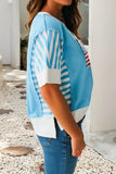 side view flat shirt with stripes
