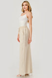 Ivory drawstring pants