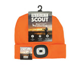 Night Scope Sportsman  Camo and Blaze Orange beanie hat
