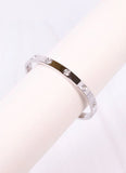 Almeria CZ metal bracelet Silver
