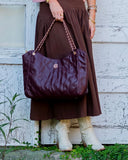Caroline Hill Betsy Tote burgandy