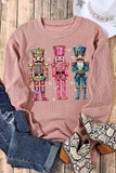 Pink Nutcracker sequin sweatshirt