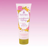wildflower honey bath and shower gel by Naked Bee

