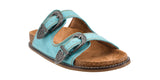 Corkys Footwear Atta Girl Teal slip on sandals