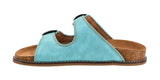 Corkys Footwear Atta Girl Teal slip on sandals