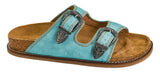 Corkys Footwear Atta Girl Teal slip on sandals