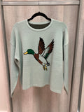 Mallard Duck sweater Blue